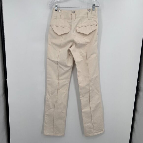 Isabel Marant Étoile Dilirok Pants in Light Beige Shade Size 36 (USA 4 )NWT - Picture 4 of 16